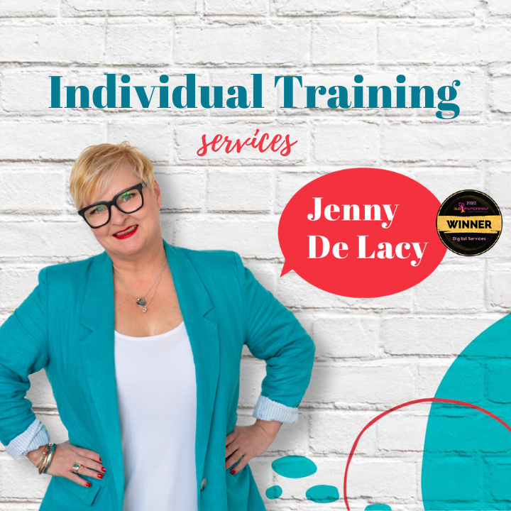 individual trailored one to one training with Jenny De Lacy